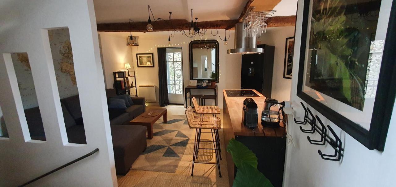 Duplex Avec Spa Et Terrasse En Plein Centre Du Village Saint-Jean-du-Gard Buitenkant foto